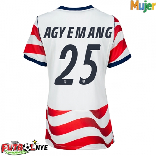 Camiseta Estados Unidos Patrick Agyemang #25 Primera Equipación para mujer Mundial 2026 manga corta